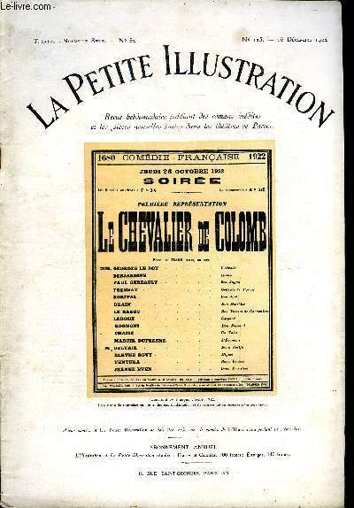 La petite illustration - nouvelle série n° 125 - théatre …