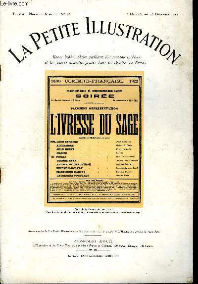 La petite illustration - nouvelle série n° 126 - théatre …