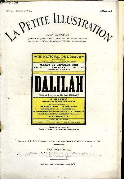 La petite illustration - nouvelle série n° 279 - théatre …