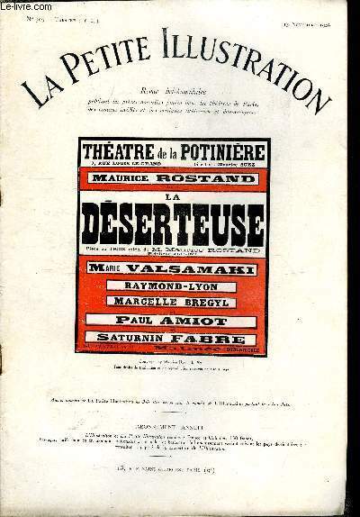 La petite illustration - nouvelle série n° 309 - théatre …