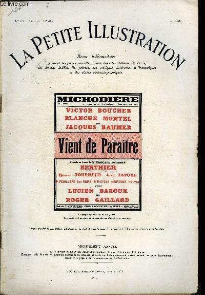 La petite illustration - nouvelle série n° 384 - théatre …