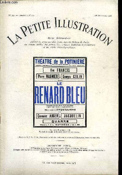 La petite illustration - nouvelle série n° 397 - théatre …