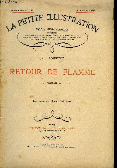 La petite illustration - nouvelle série n° 418, 419, 420 …