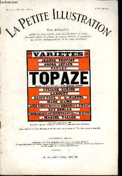 La petite illustration - nouvelle série n° 511 - théatre …