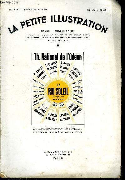 La petite illustration - nouvelle série n° 876 - théatre …