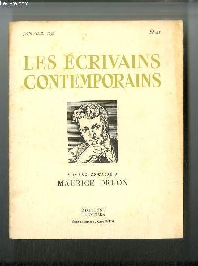 Les écrivains contemporains n° 21 - Maurice Druon par Jules …