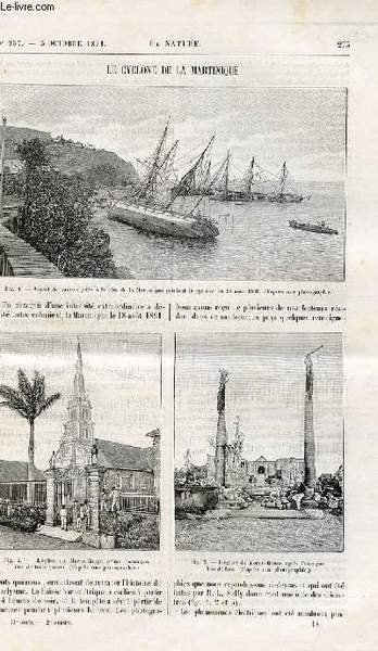 La nature n° 957 - Le cyclone de la Martinique …