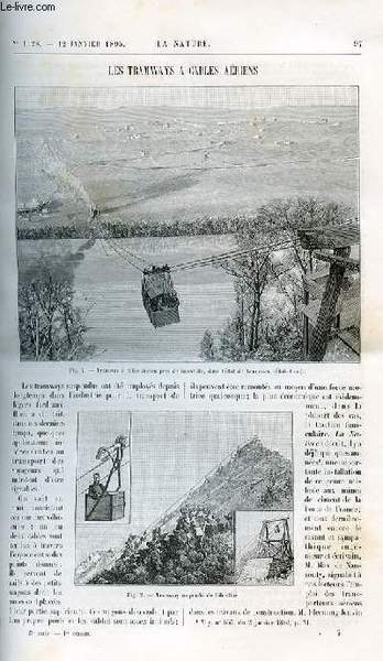 La nature n° 1128 - Les tramways à câbles aériens …
