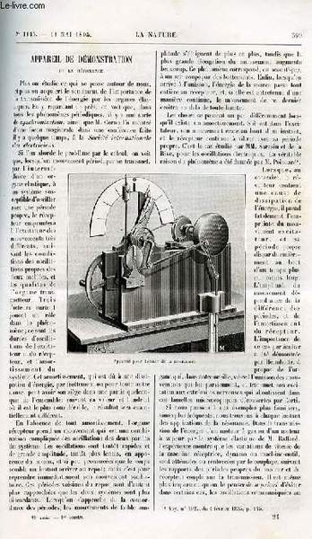 La nature n° 1145 - Appareil de démonstration d ela …