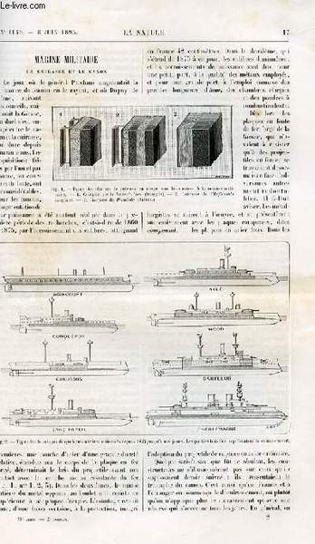 La nature n° 1149 - Marine militaire - la cuirassé …
