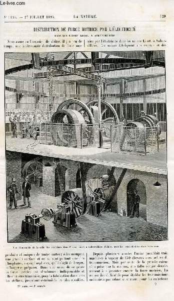 La nature n° 1156 - Distribution de force motrice par …