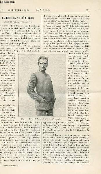 La nature n° 1217 - Expéditions au pôle nord - …