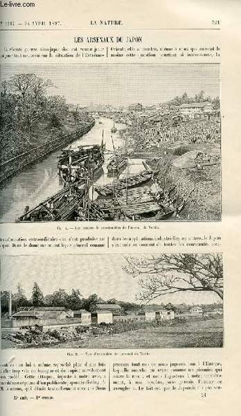 La nature n° 1247 - Les arsenaux du Japon - …
