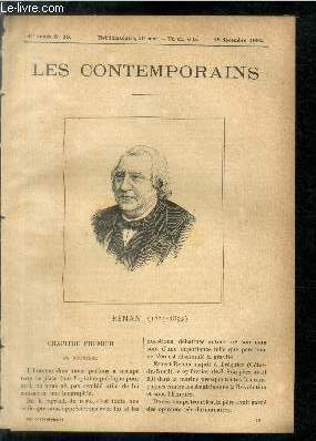 RENAN (1823-1892) LES CONTEMPORAINS N°10