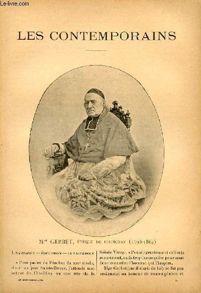 Mgr Gerbet, évêque de Perpignan (1798-1864). LES CONTEMPORAINS N°87