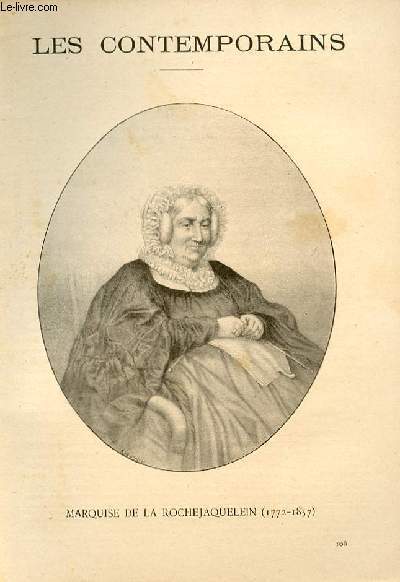 Marquise de la Rochejaquelein (1772-1857). LES CONTEMPORAINS N°106