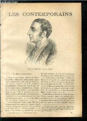 Saint-Simon (1760-1825). LES CONTEMPORAINS N°365