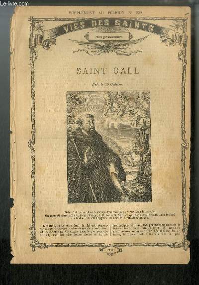 Vies des Saints n° 70 - Saint Gall - fête …