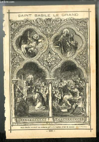 Vies des Saints n° 226 - Saint Basile Le Grand …
