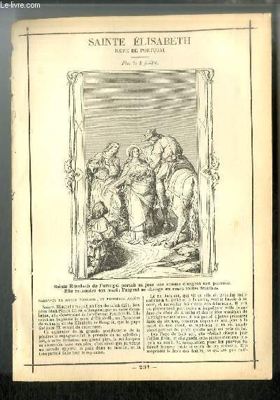 Vies des Saints n° 231 - Sainte Elisabeth, reine de …