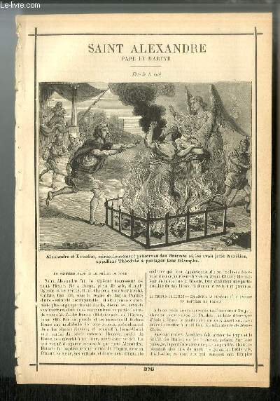 Vies des Saints n° 376 - Saint Alexandre, pape et …
