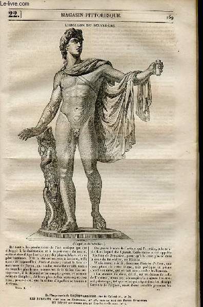 LE MAGASIN PITTORESQUE - Livraison n°0022 - L'Apollon du Belvédère.