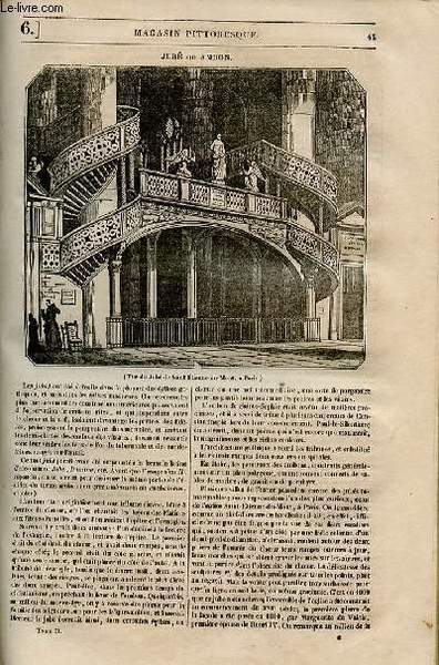 LE MAGASIN PITTORESQUE - Livraison n°006 - Jubé ou Ambon.