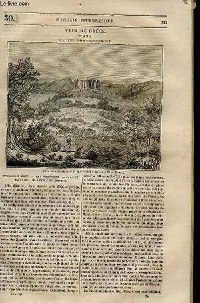 LE MAGASIN PITTORESQUE - Livraison n°030 - Vues de Grèce …