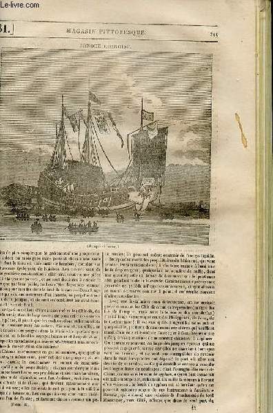 LE MAGASIN PITTORESQUE - Livraison n°031 - Jonque chinoise.