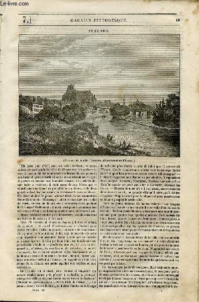 LE MAGASIN PITTORESQUE - Livraison n°007 - Auxerre.