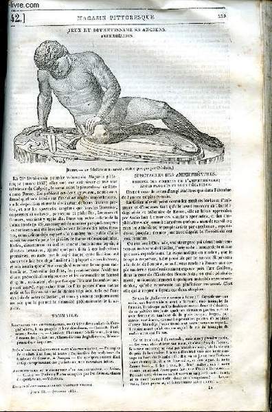 LE MAGASIN PITTORESQUE - Livraison n°042 - Jeux et divertissements …