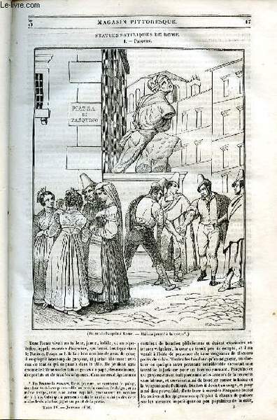 LE MAGASIN PITTORESQUE - Livraison n°003 - Statues satiriques de …