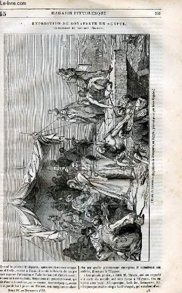 LE MAGASIN PITTORESQUE - Livraison n°045 - Expédition de Bonaparte …