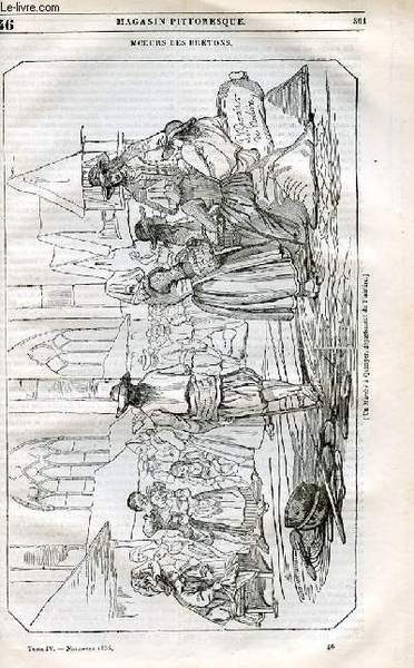 LE MAGASIN PITTORESQUE - Livraison n°046 - Moeurs des Bretons.