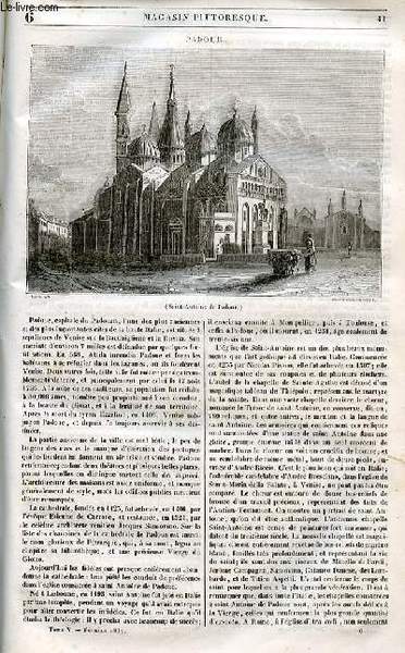 LE MAGASIN PITTORESQUE - Livraison n°006 - Padoue.