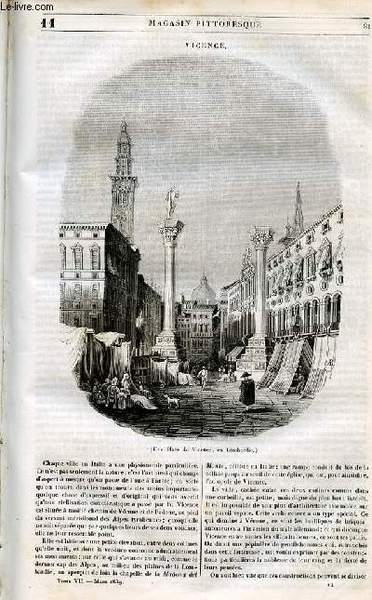 LE MAGASIN PITTORESQUE - Livraison n°011 - Vicence.