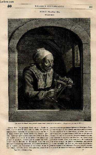 LE MAGASIN PITTORESQUE - Livraison n°040 - Ecole flamande - …