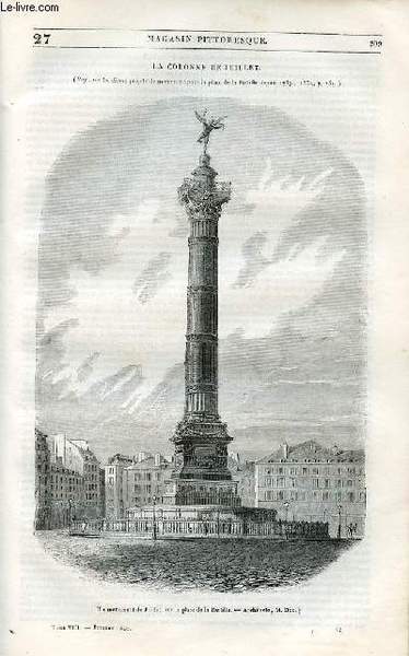LE MAGASIN PITTORESQUE - Livraison n°027 - La colonne de …