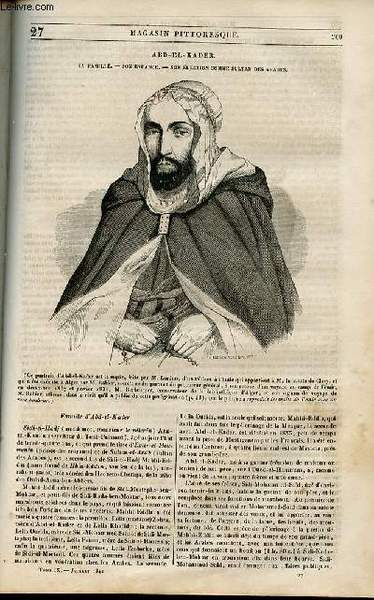 LE MAGASIN PITTORESQUE - Livraison n°027 - Abd - El …
