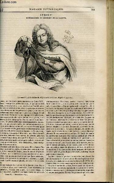 LE MAGASIN PITTORESQUE - Livraison n°037 - Aymon Premier, généralissime …