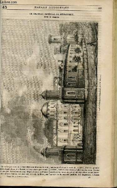 LE MAGASIN PITTORESQUE - Livraison n°043 - Le château impérial …