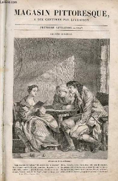 LE MAGASIN PITTORESQUE - Livraison n°001 - Une scène de …