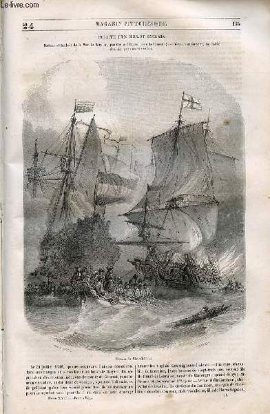 LE MAGASIN PITTORESQUE - Livraison n°024 - Défaite d'un brulot …