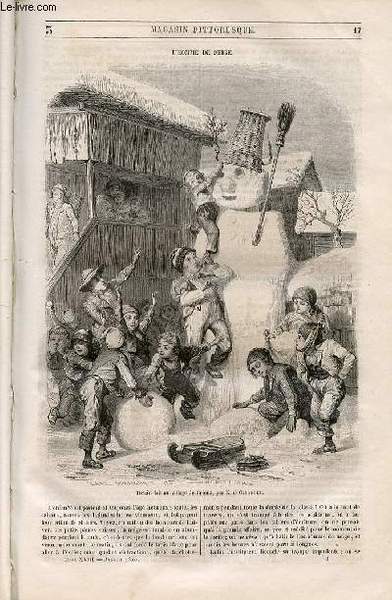 LE MAGASIN PITTORESQUE - Livraison n°003 - L'homme de neige.
