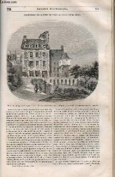 LE MAGASIN PITTORESQUE - Livraison n°028 - Habitations des artistes …