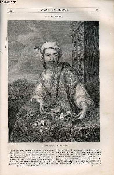 LE MAGASIN PITTORESQUE - Livraison n°039 - Jeune mauresque.