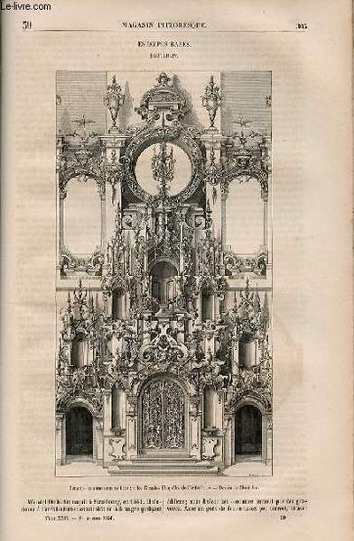 LE MAGASIN PITTORESQUE - Livraison n°039 - Estampes rares - …