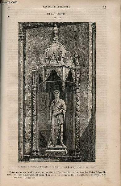 LE MAGASIN PITTORESQUE - Livraison n°031 - Or-San-Michele à Florence.