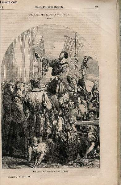 LE MAGASIN PITTORESQUE - Livraison n°047 - Une scène sur …
