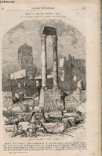 LE MAGASIN PITTORESQUE - Livraison n°051 - Restes du théâtre …